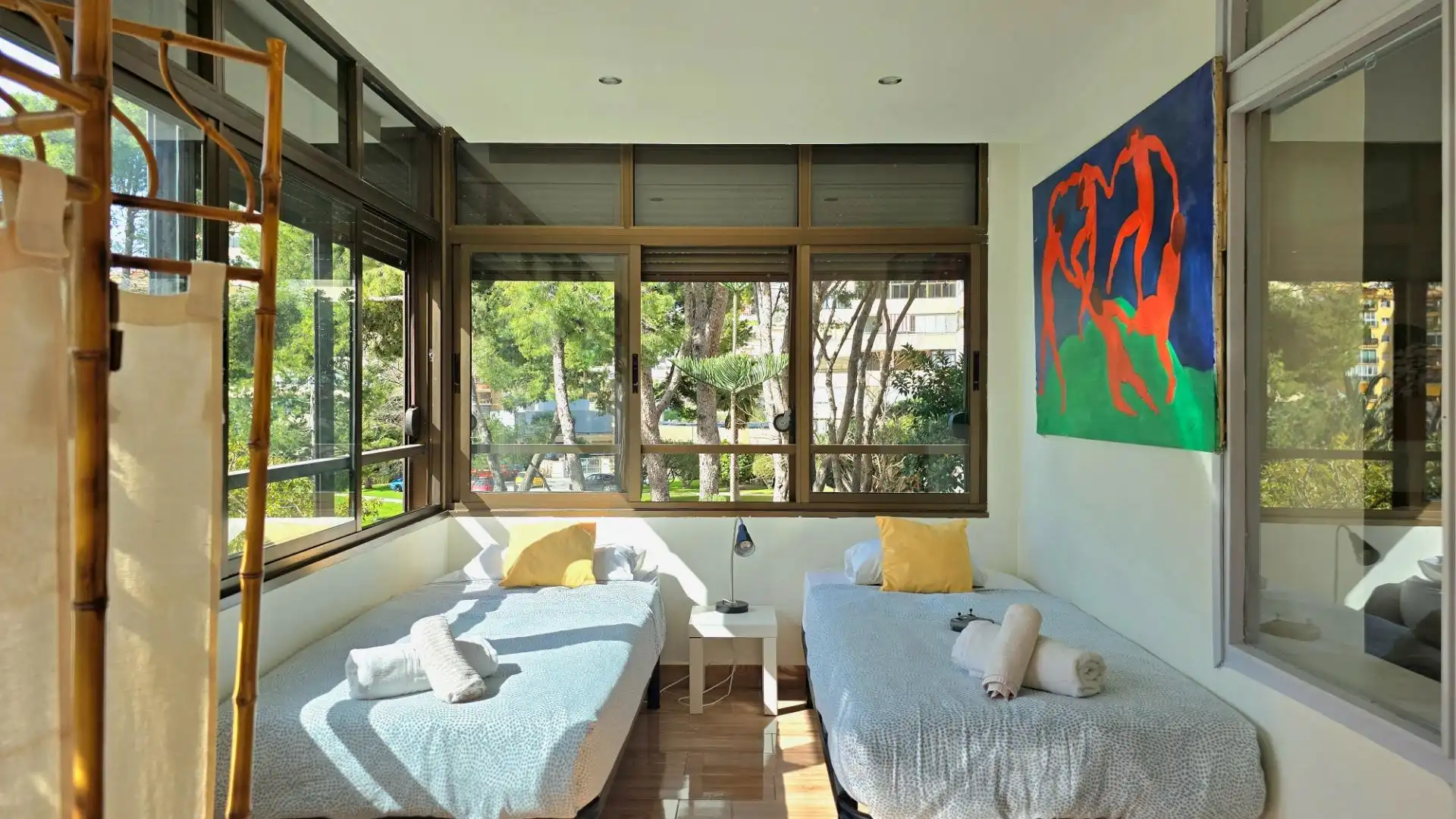 Schlafzimmer von Wohnungen zum Verkauf in Torremolinos mit Privatgarten, Möbliert und Gemeinschaftspool