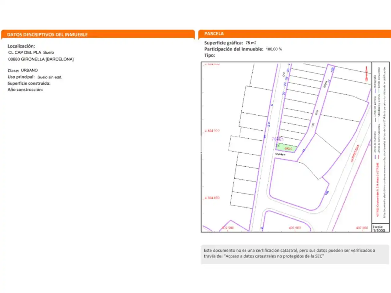 Terreny residencial en venda a Calle Cap del Pla, imagen 6