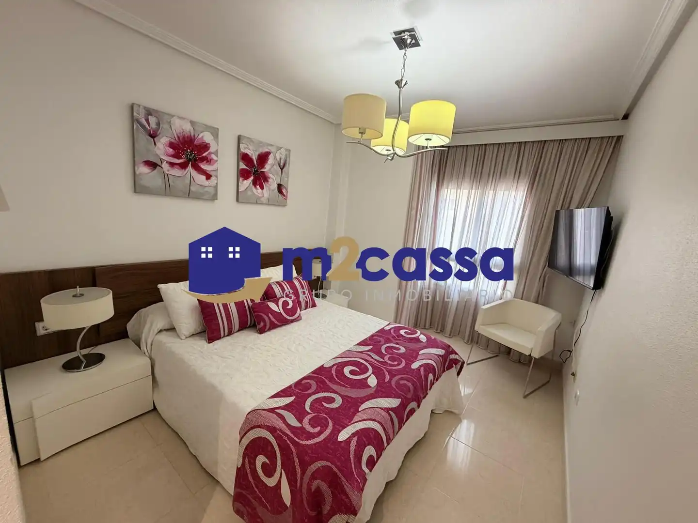 Bedroom of Flat for sale in Lorca  with Air Conditioner and Storage room