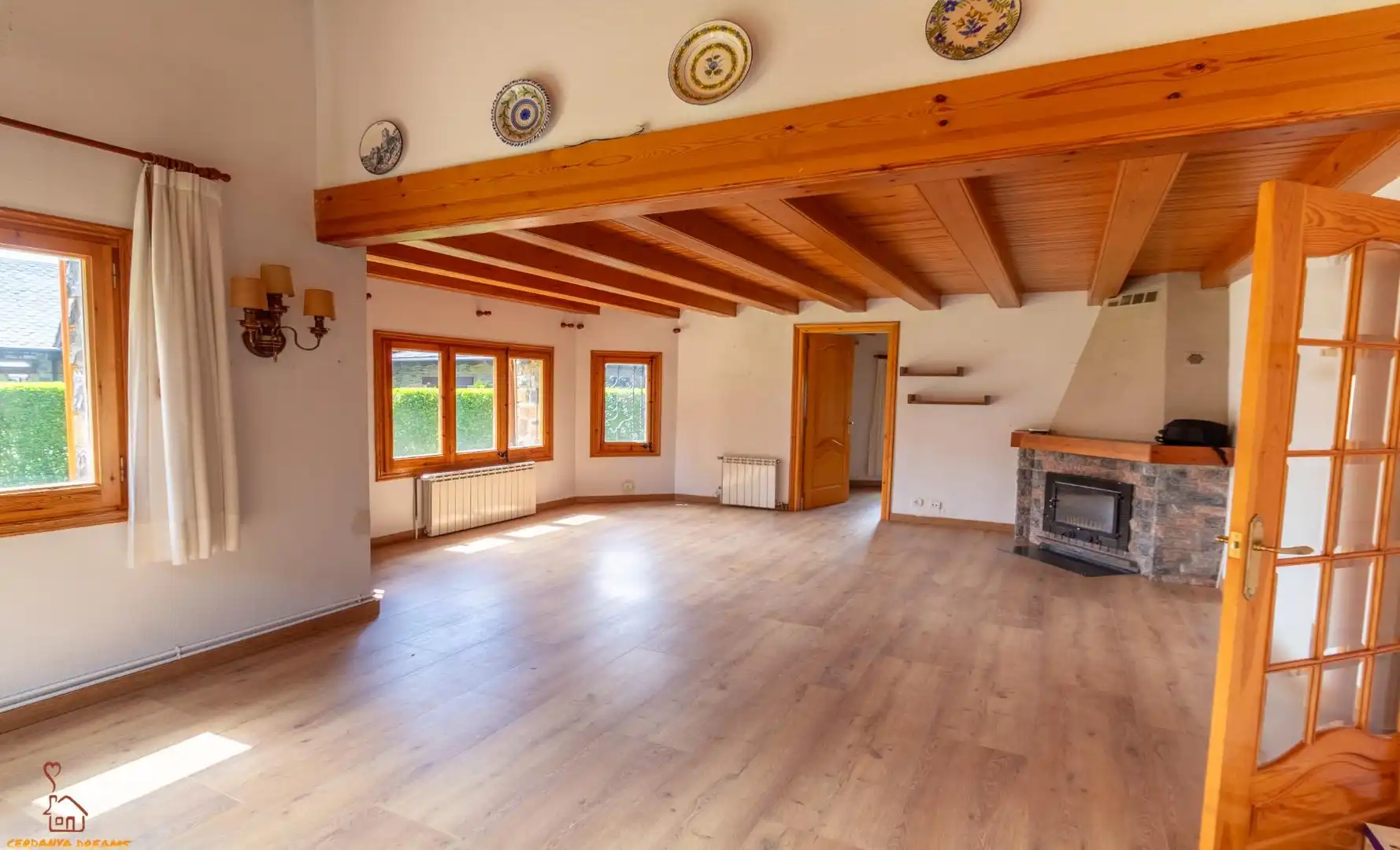 Living room of Houses for sale in Llívia  with Heating, Private garden and Parquet flooring