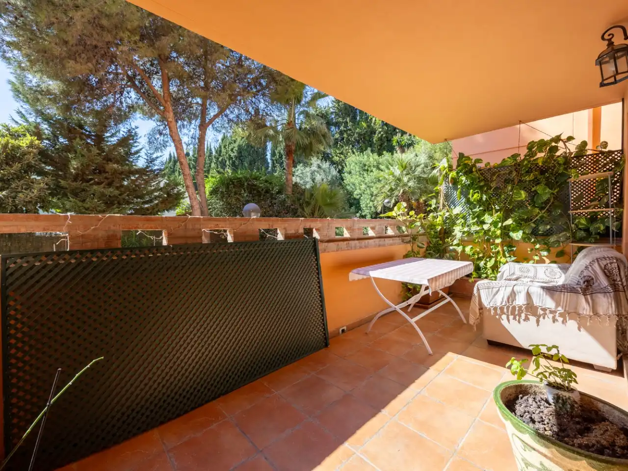 Terrace of Flat for rent in Marbella  with Private garden, Terrace and Swimming Pool
