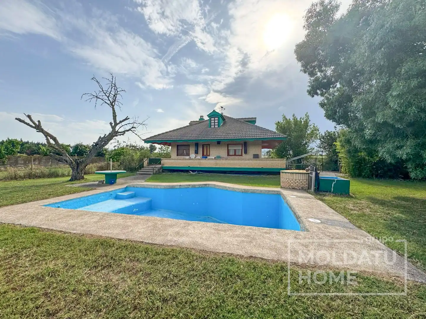 Vista exterior de Casa o chalet en venta en Lodosa con Calefacción, Jardín privado y Terraza