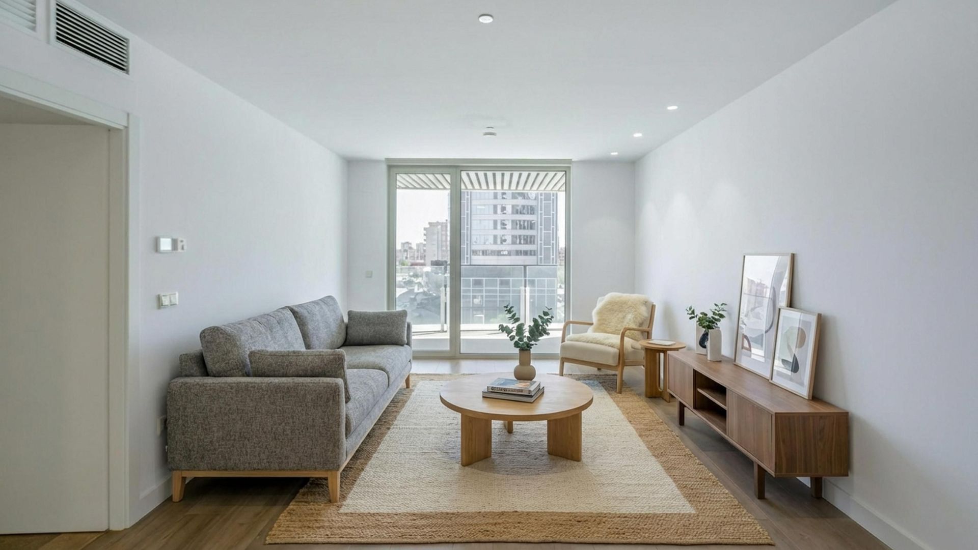 Living room of Flat for sale in  Valencia Capital  with Air Conditioner, Heating and Terrace