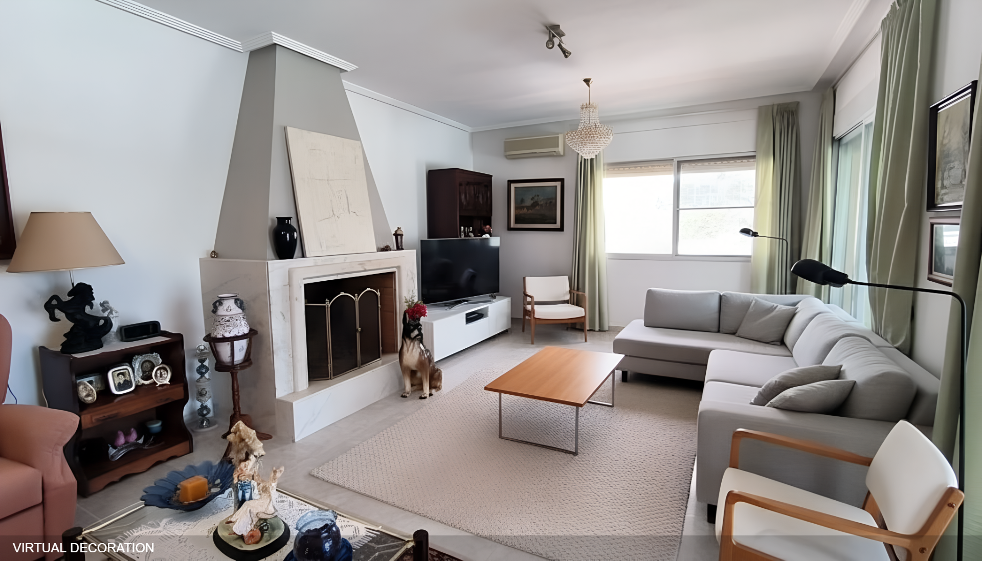 Sala d'estar de Casa o xalet en venda en La Nucia amb Aire condicionat, Jardí privat i Terrassa