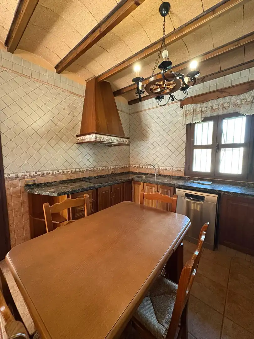 Cocina de Casa o chalet de alquiler en Chiclana de la Frontera con Aire acondicionado, Jardín privado y Piscina