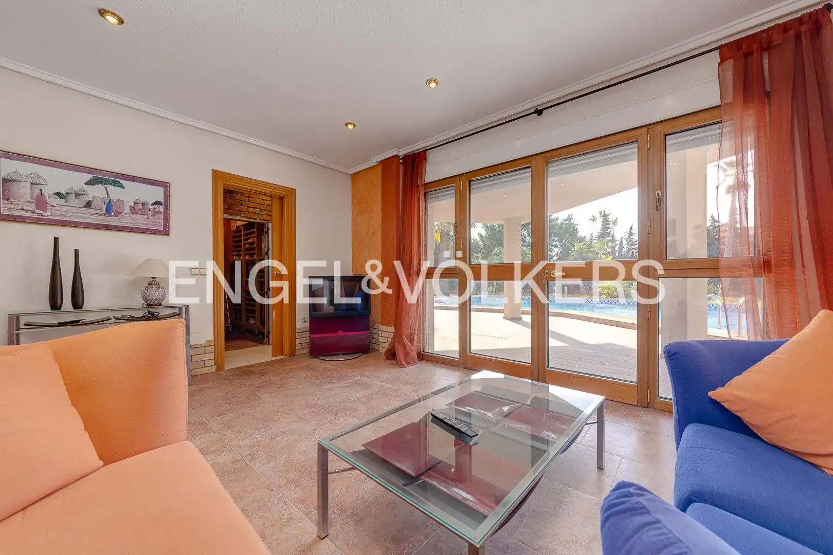 Sala de estar de Finca rústica en venta en Rojales con Aire acondicionado, Calefacción y Jardín privado