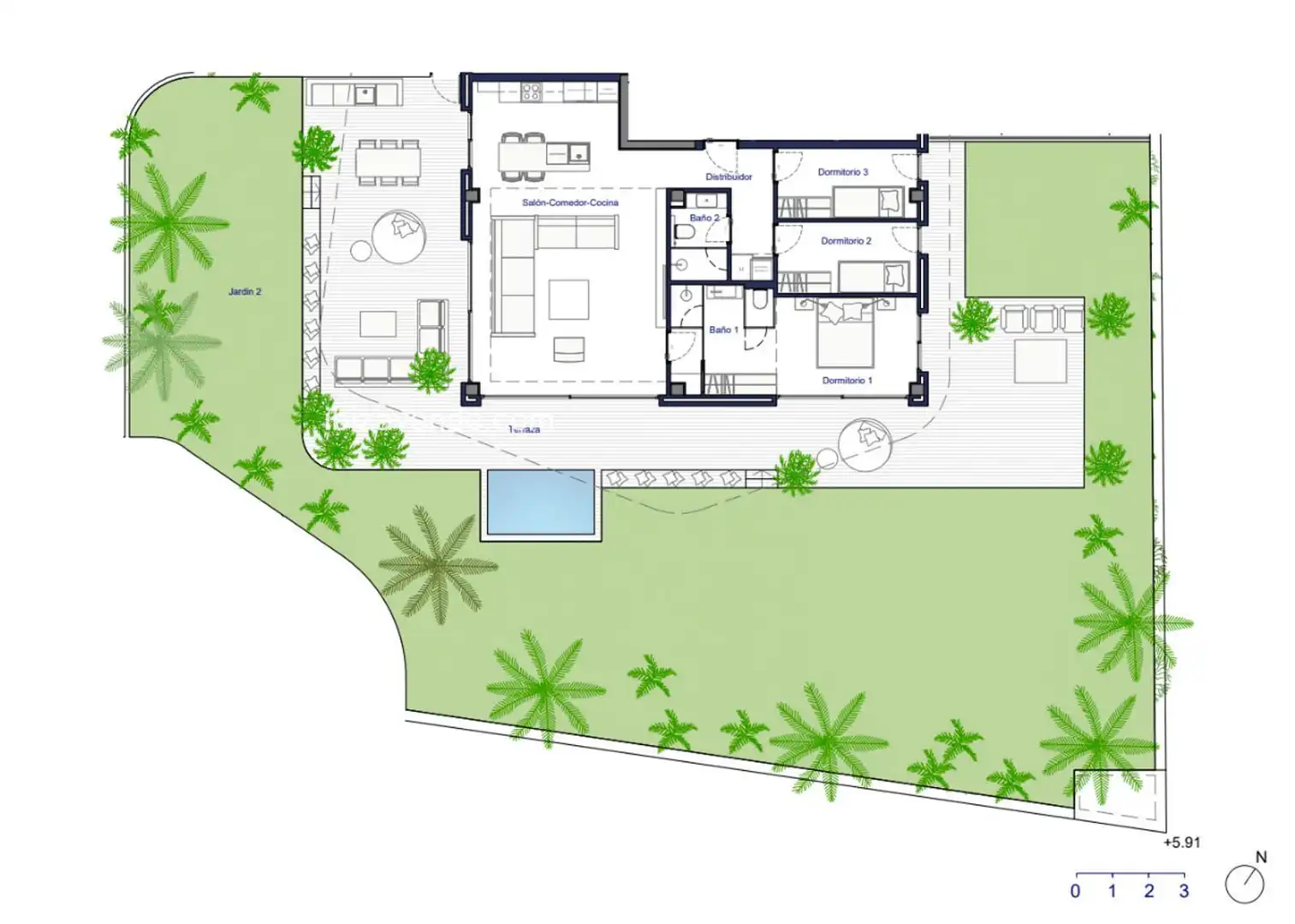 Wohnung mit Pool zum Verkauf in Joaquin Gadea, imagen 25