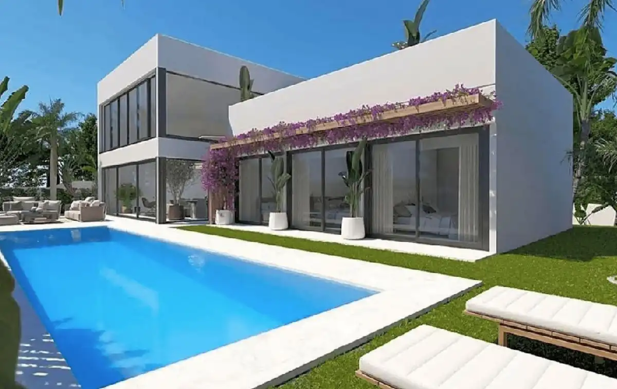 Vista exterior de Casa o chalet en venta en Marbella con Aire acondicionado, Jardín privado y Terraza