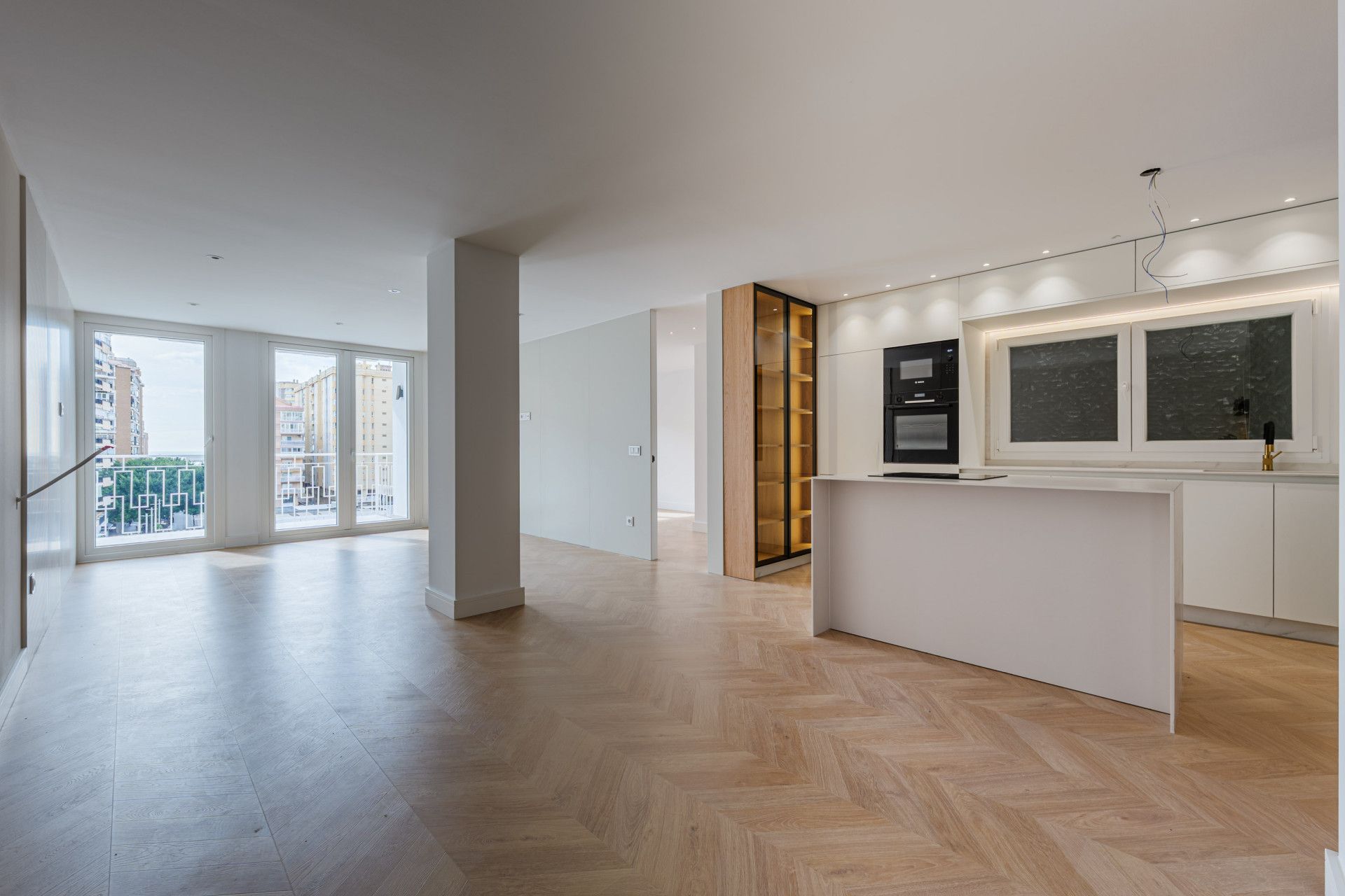 Living room of Apartment for sale in Málaga Capital  with Heating, Terrace and Alarm