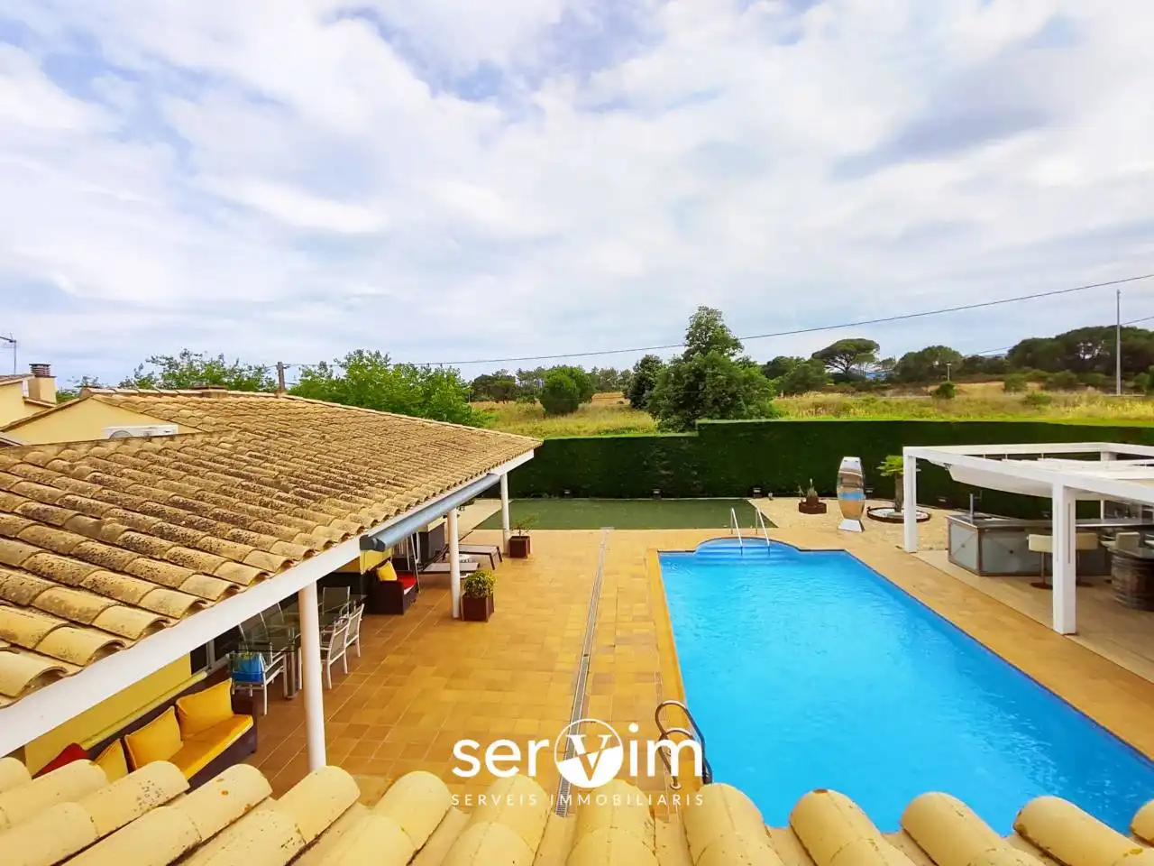 Garden of Houses for sale in Llagostera  with Air Conditioner, Private garden and Terrace
