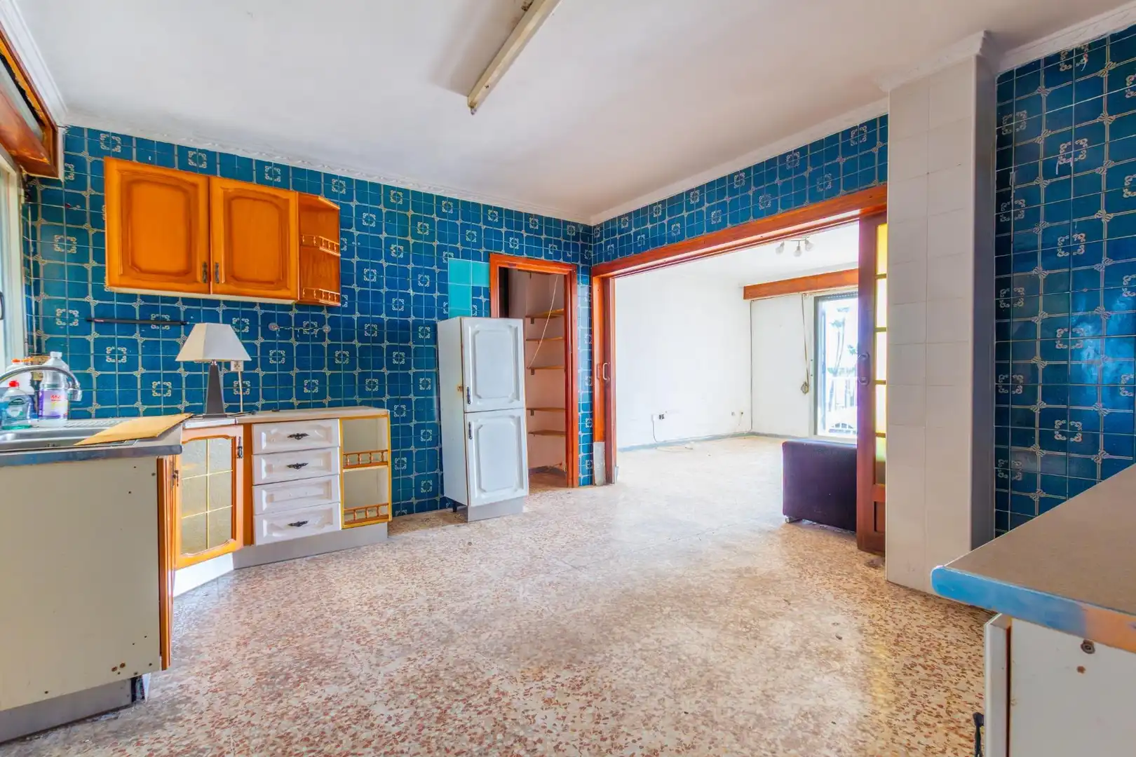 Küche von Erdgeschoss zum Verkauf in Águilas mit Privatgarten, Terrasse und Möbliert