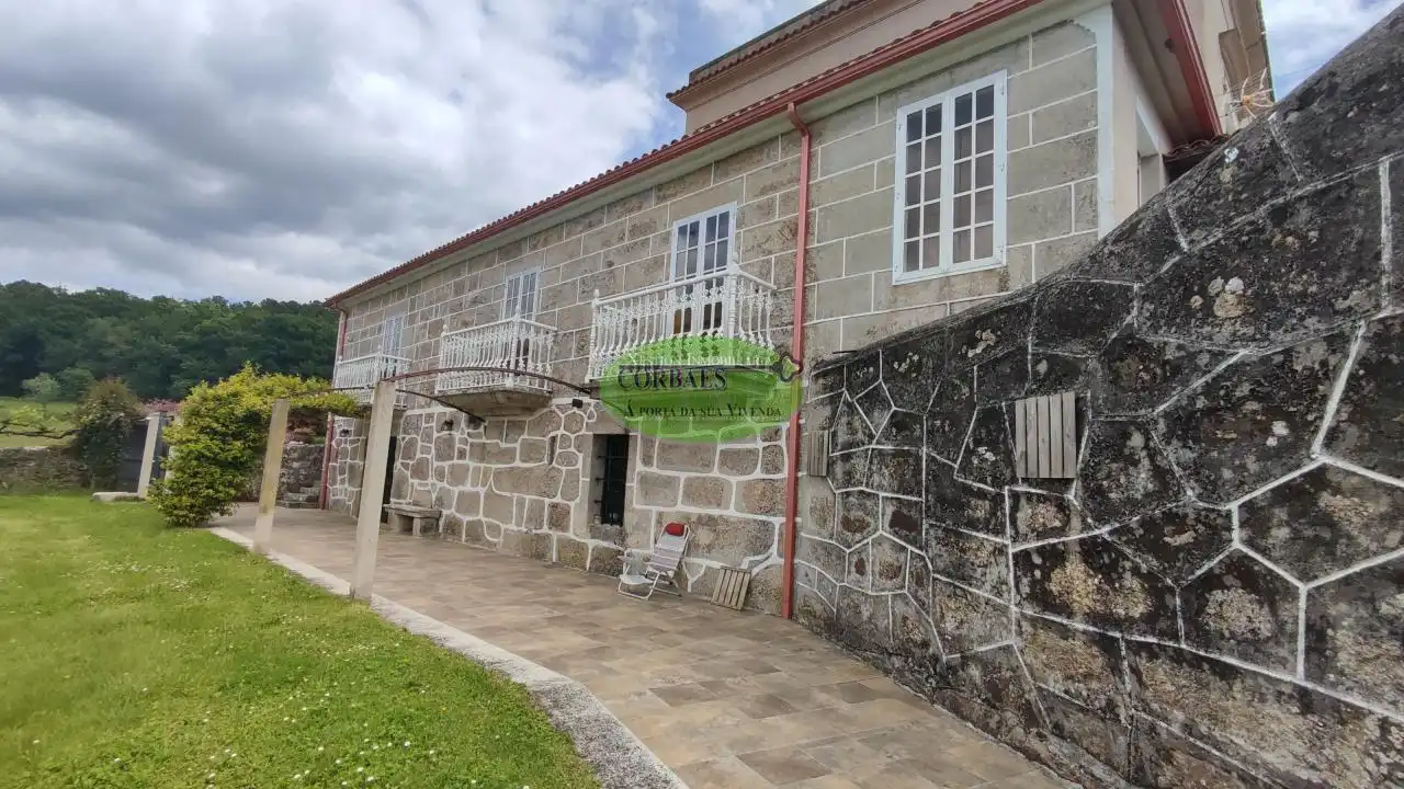 Vista exterior de Casa o chalet en venta en Ramirás con Calefacción, Jardín privado y Piscina