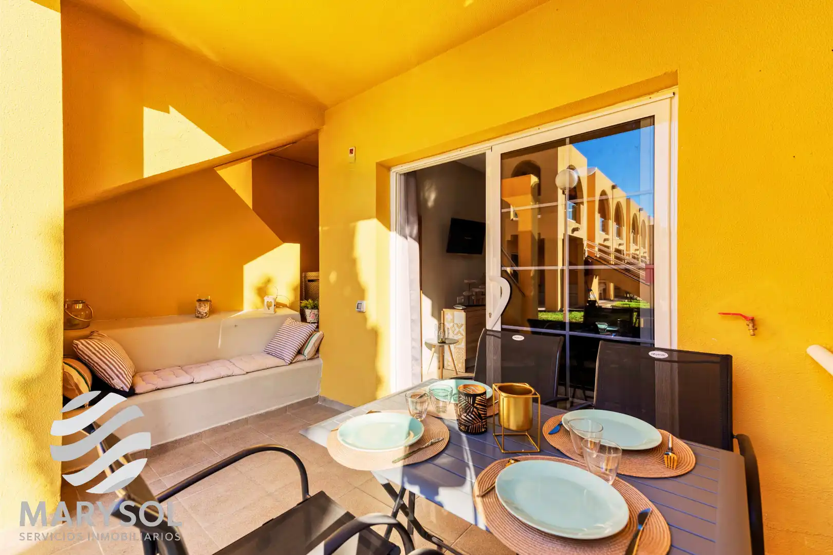 Terrassa de Apartament de lloguer en San Bartolomé de Tirajana amb Terrassa, Moblat i Forn