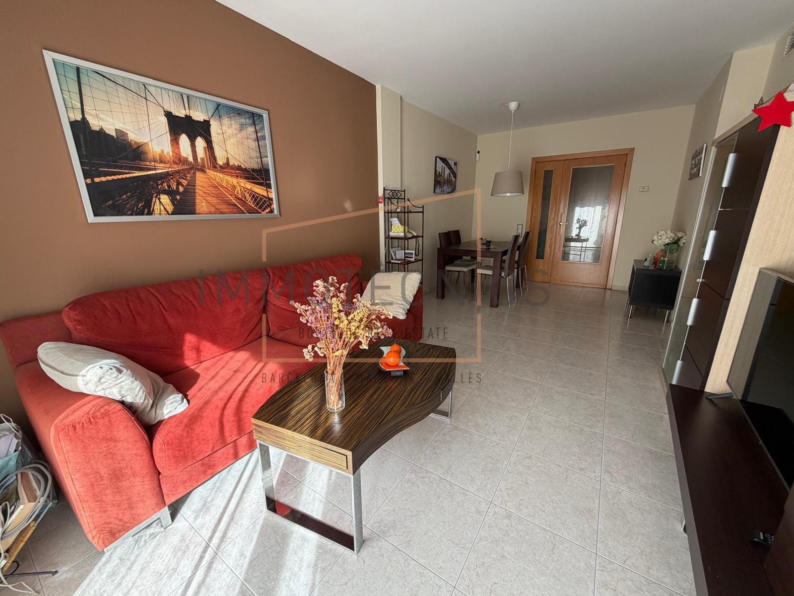 Sala de estar de Piso en venta en Granollers con Calefacción, Trastero y Horno