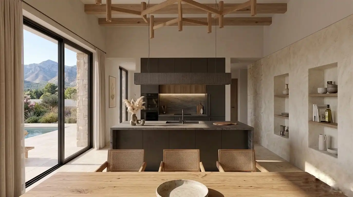 Villa di nuova costruzione con piscina in vendita a Begues, imagen 3
