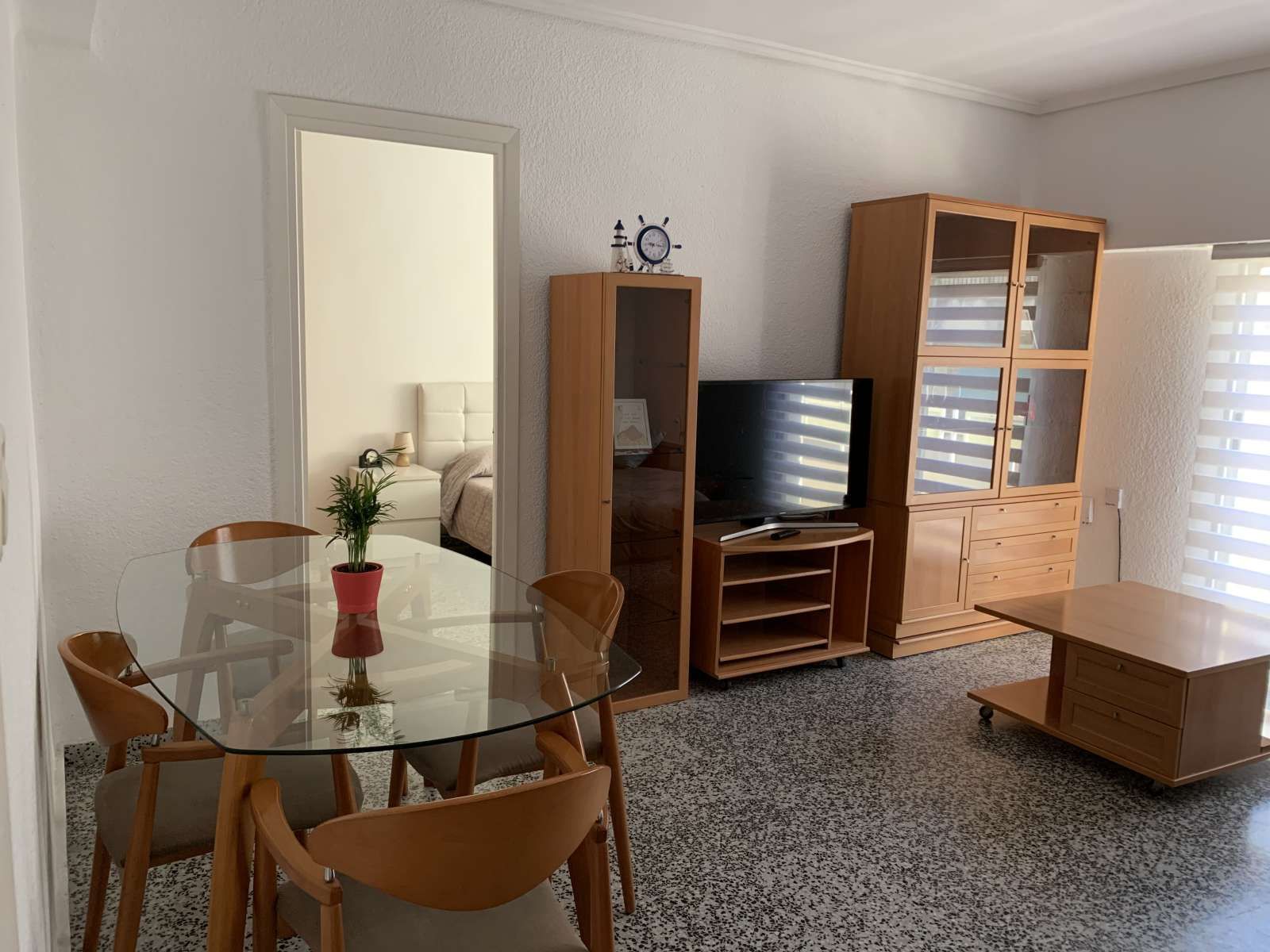 Sala d'estar de Apartament per a compartir en  Valencia Capital amb Aire condicionat i Terrassa