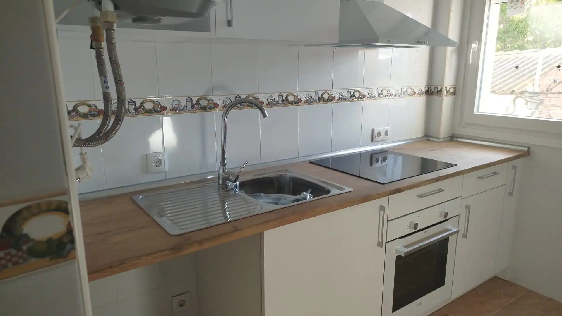 Cocina de Piso de alquiler en Zarza de Tajo con Aire acondicionado, Horno y Lavadora