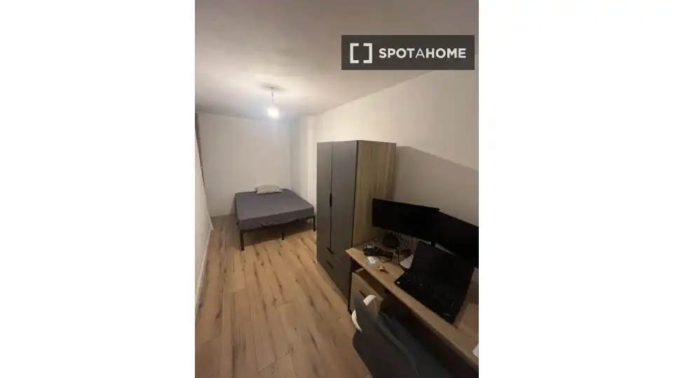 Habitación de Piso para compartir en Barcelona con Aire acondicionado, Calefacción y Amueblado