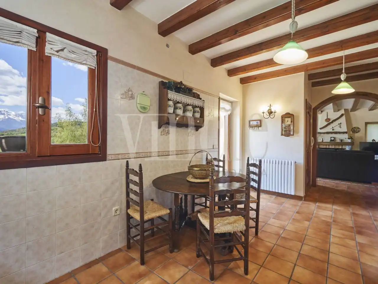 Cuina de Casa o xalet en venda en Prullans amb Calefacció, Jardí privat i Terrassa
