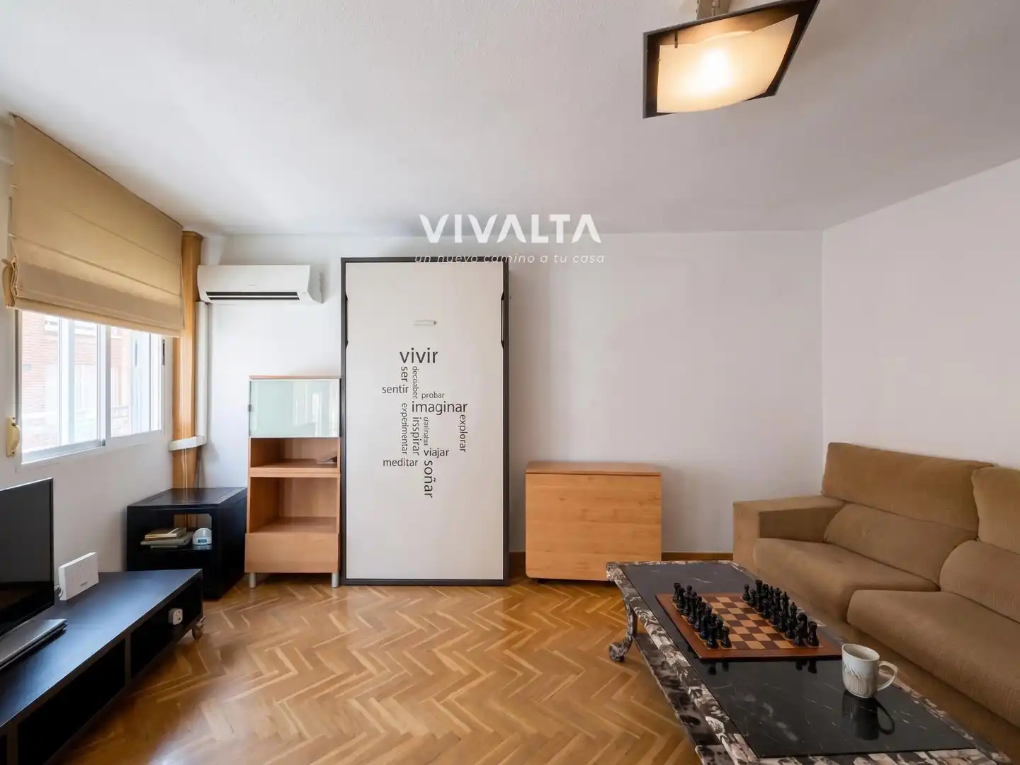 Sala de estar de Estudio en venta en Madrid con Aire acondicionado y Amueblado