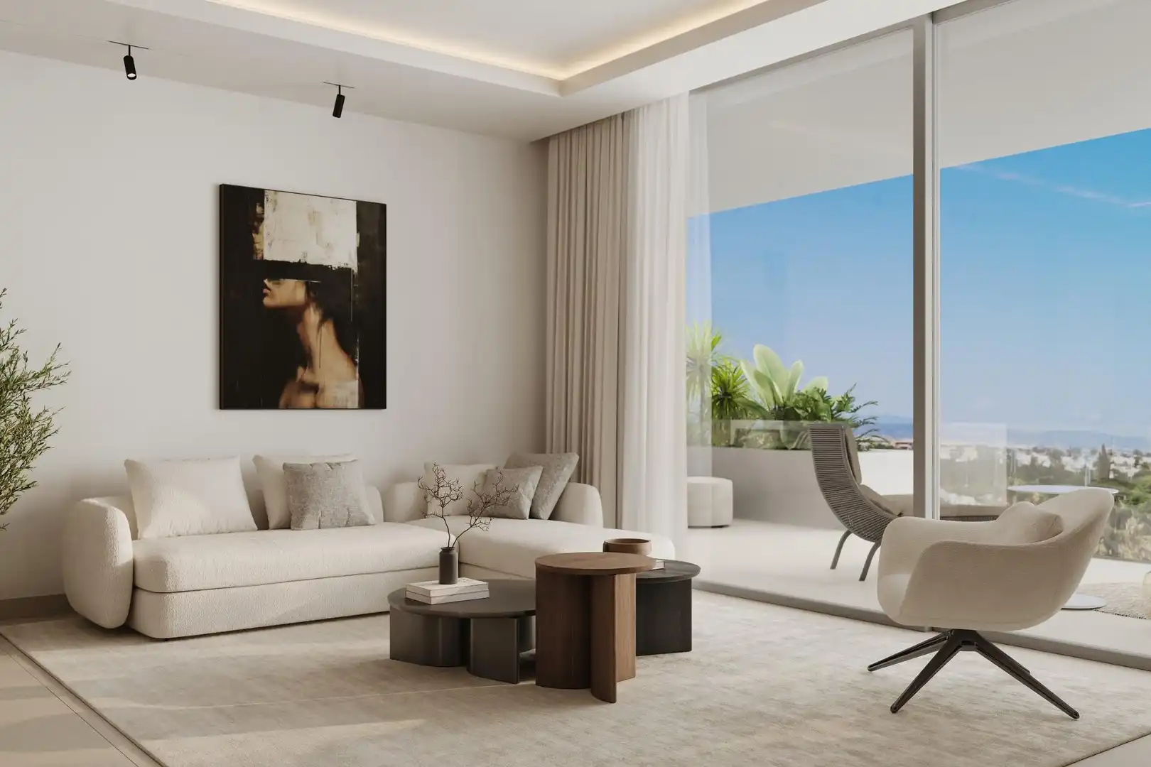 Sala de estar de Planta baja en venta en Marbella con Aire acondicionado, Calefacción y Terraza