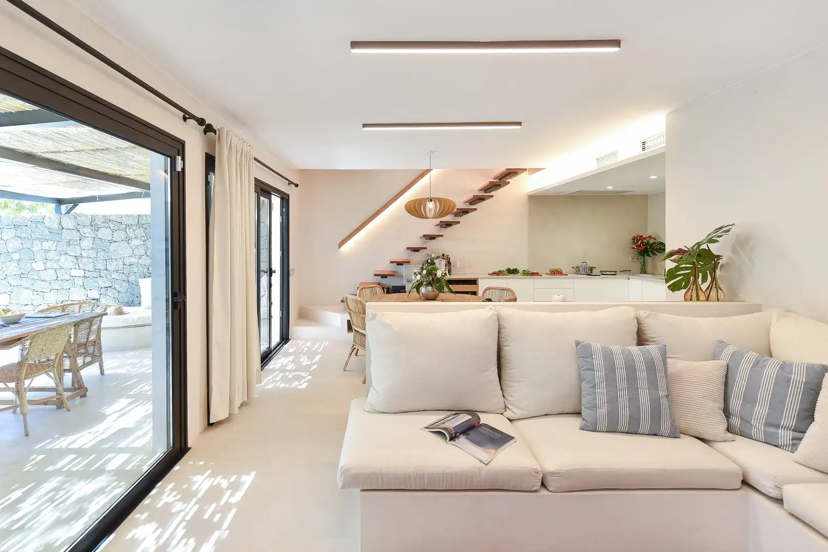 Wohnzimmer von Haus oder Chalet zur Miete in San Bartolomé de Tirajana mit Gemeinschaftspool