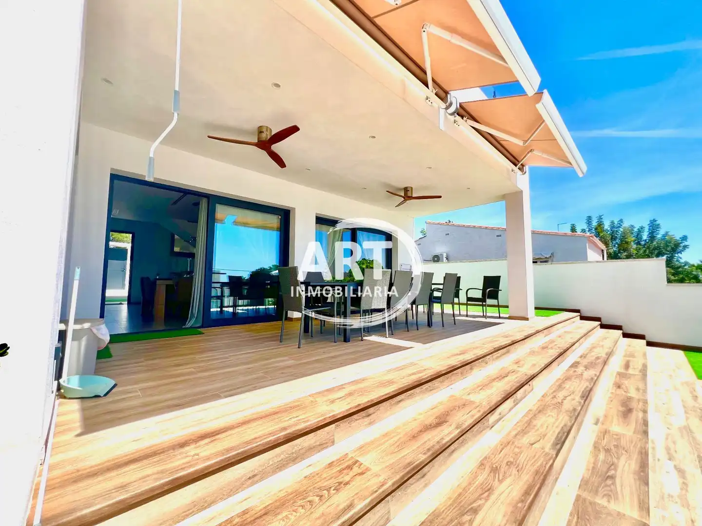 Terrace of Houses for sale in San Antonio de Benagéber  with Air Conditioner, Heating and Private garden