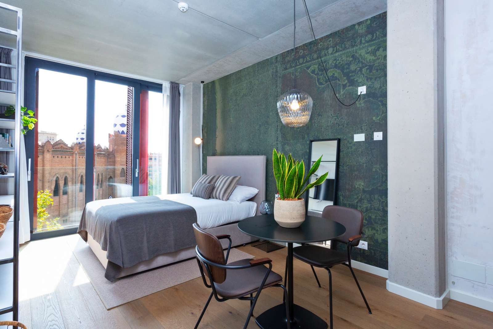 Dormitori de Estudi per a compartir en  Barcelona Capital amb Aire condicionat i Terrassa