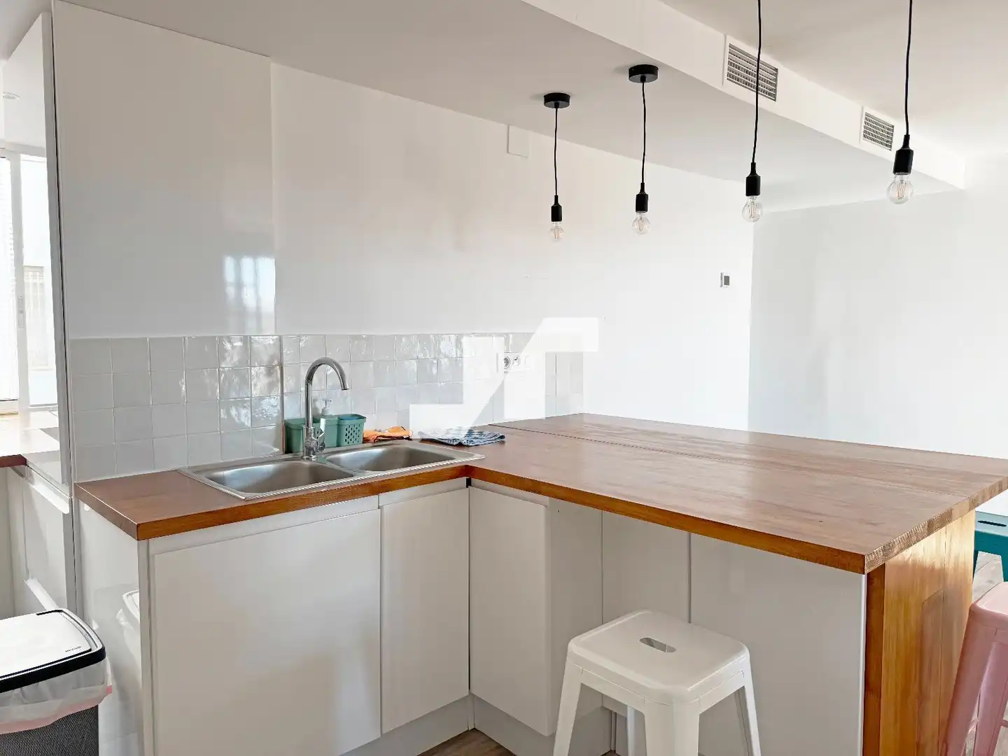 Kitchen of Flat for sale in Burriana / Borriana  with Air Conditioner, Heating and Terrace
