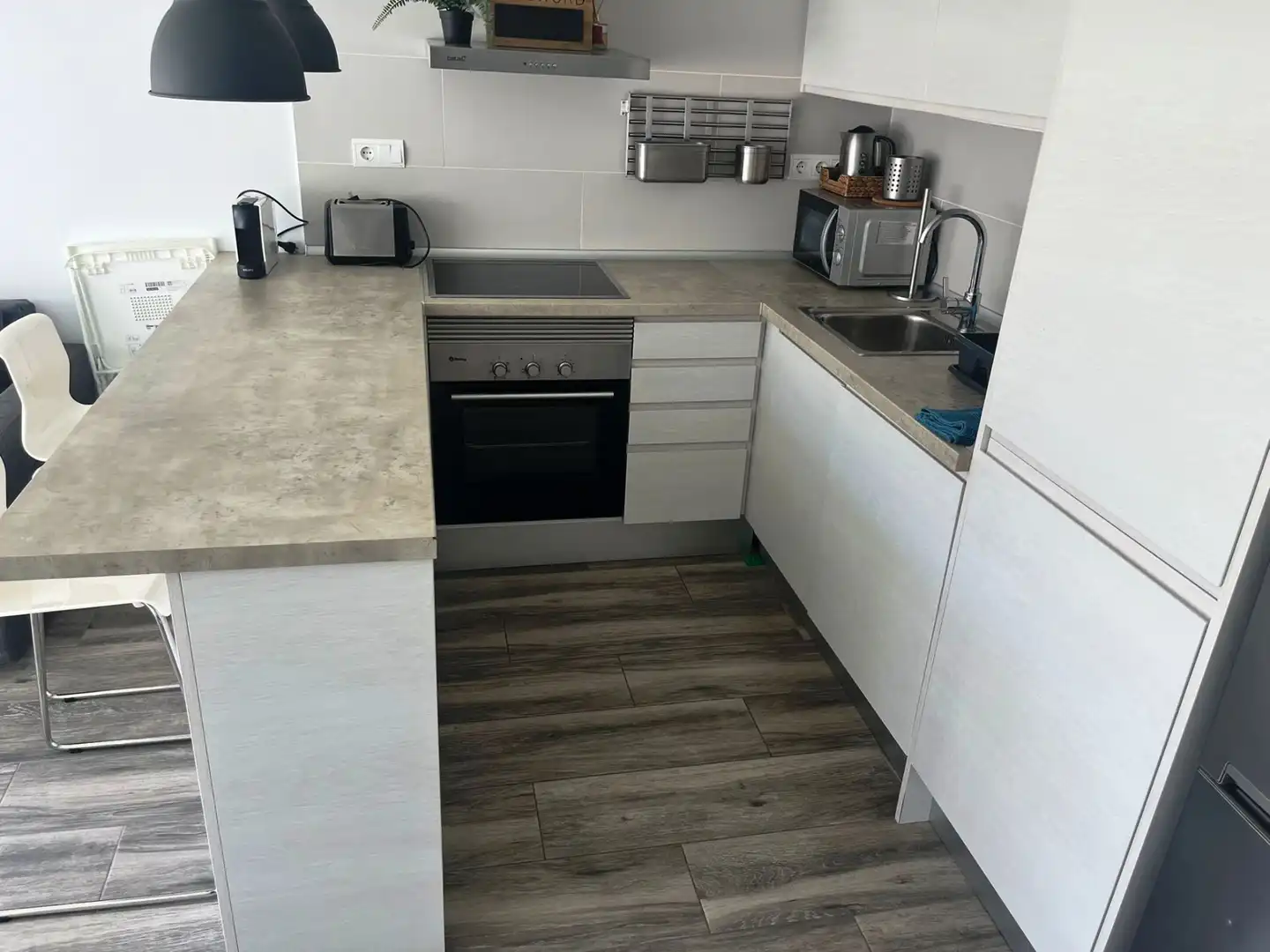 Cocina de Planta baja de alquiler en Cambrils con Aire acondicionado, Calefacción y Terraza