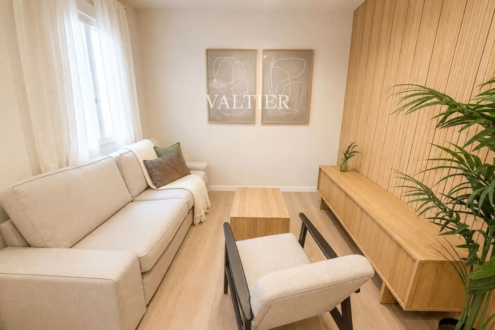 Sala d'estar de Pis de lloguer en Madrid amb Aire condicionat, Calefacció i Moblat