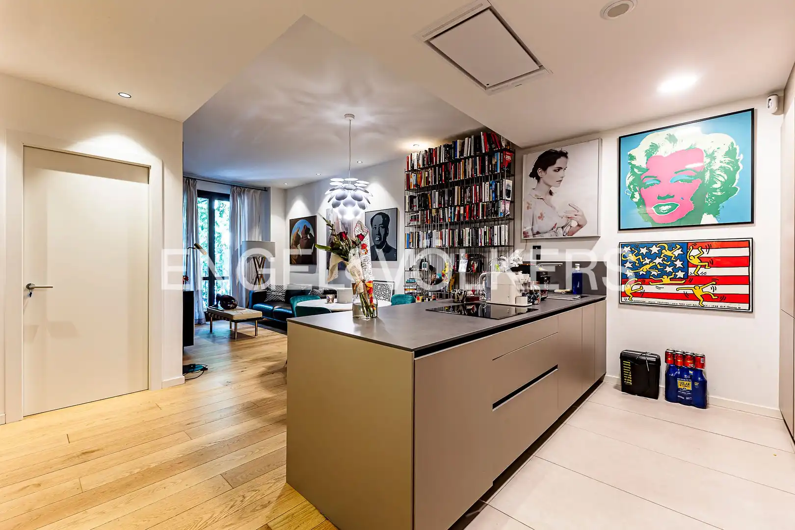 Kitchen of Flat for sale in  Barcelona Capital  with Air Conditioner, Heating and Swimming Pool