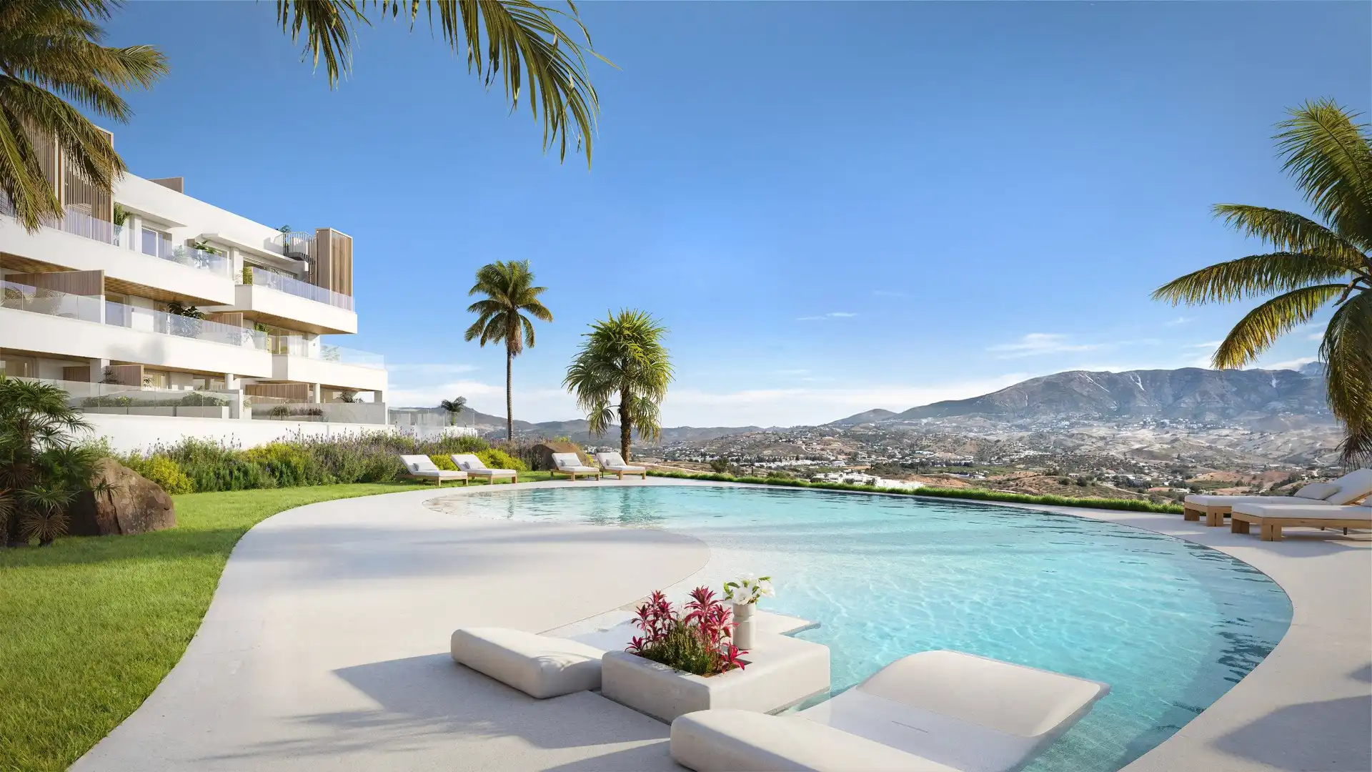 Piscina de Apartamento en venta en Mijas con Aire acondicionado, Calefacción y Terraza