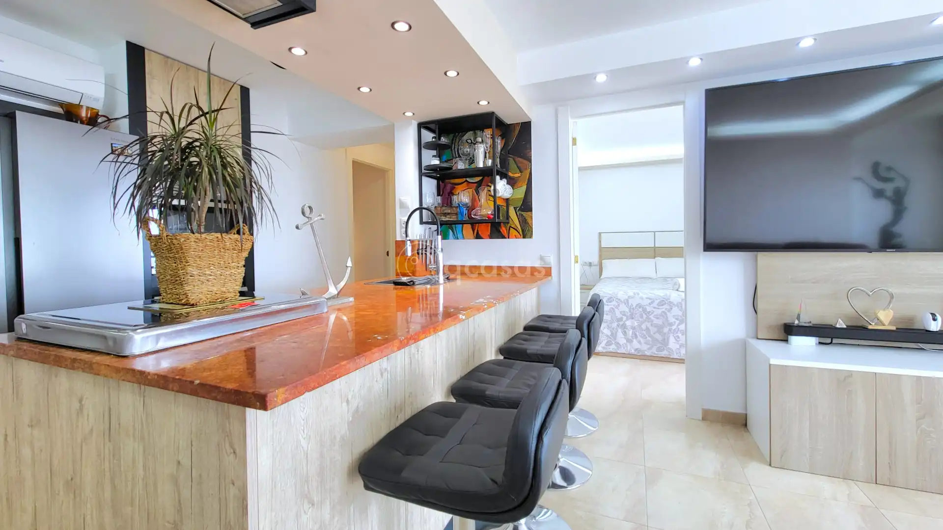 Cuina de Apartament en venda en Benalmádena amb Aire condicionat, Calefacció i Terrassa