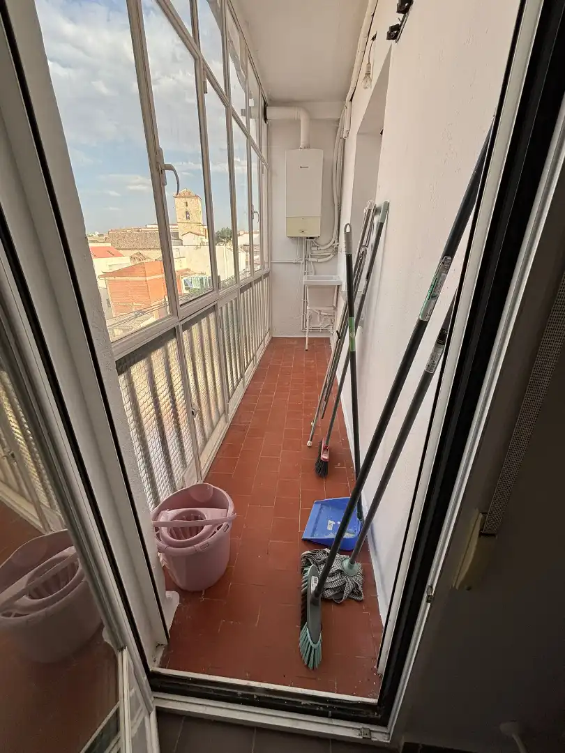 Terraza de Estudio de alquiler en Ciudad Real con Calefacción, Terraza y Amueblado