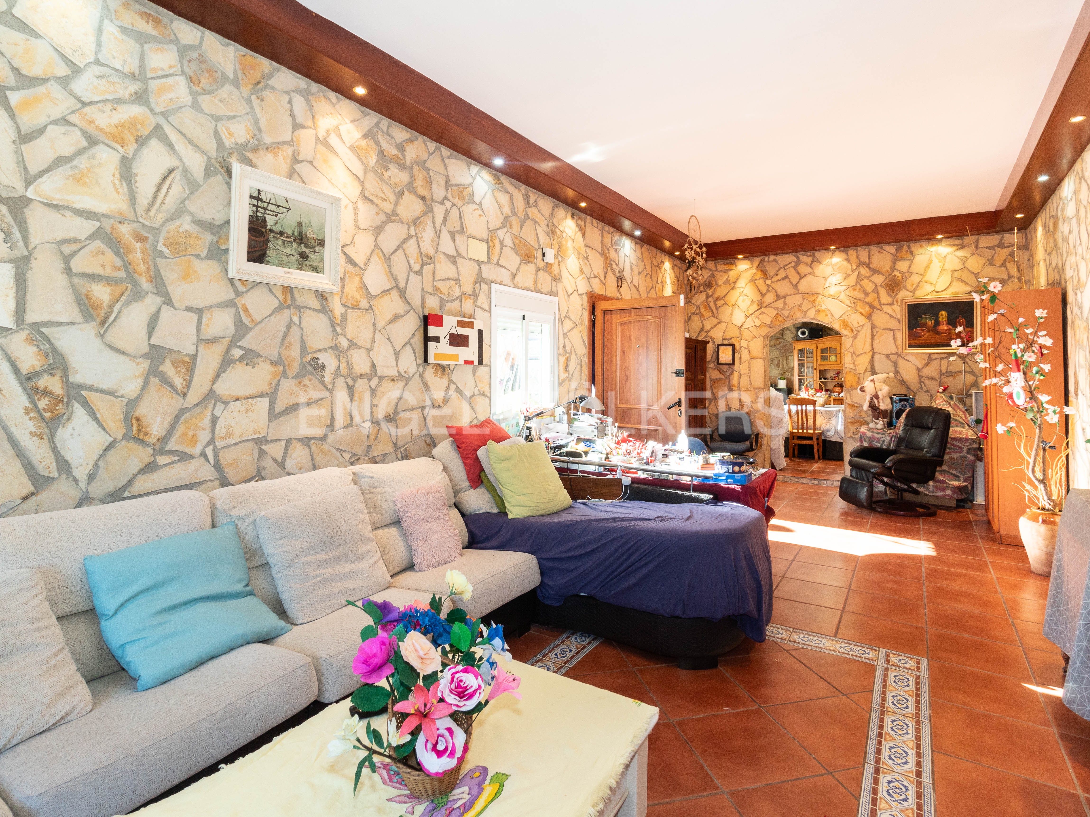 Living room of House or chalet for sale in Pineda de Mar  with Air Conditioner, Heating and Private garden