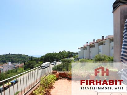 Exterior view of Single-family semi-detached for sale in Caldes d'Estrac  with Heating, Private garden and Terrace