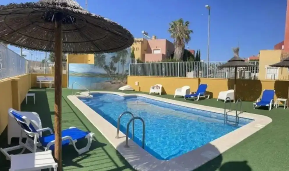 Piscina de Casa adosada en venta en Murcia con Aire acondicionado, Jardín privado y Terraza