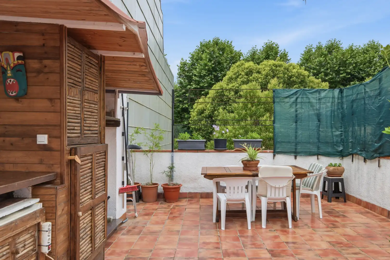 Terraza de Casa adosada en venta en Riudarenes con Aire acondicionado, Calefacción y Jardín privado