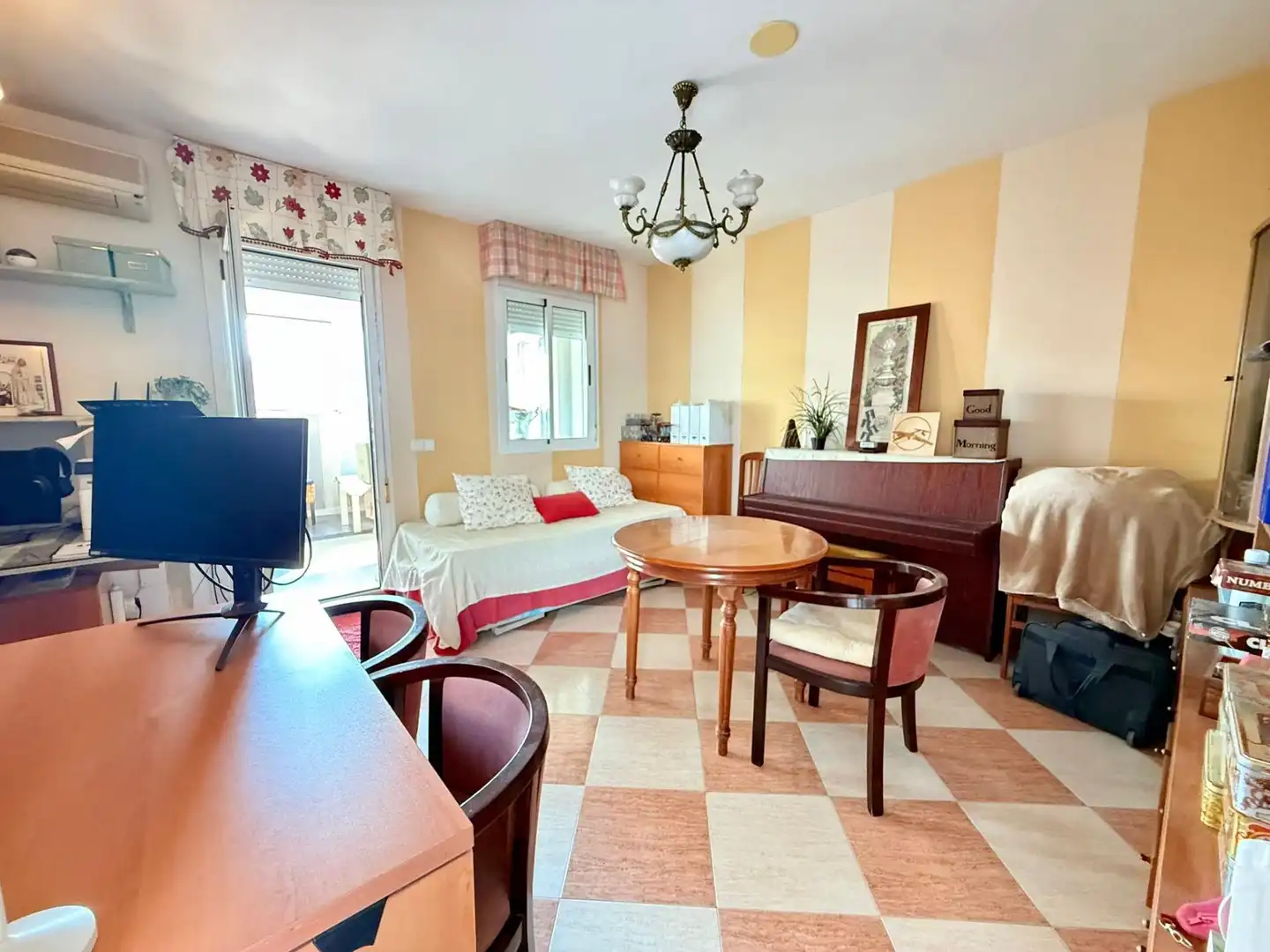 Bedroom of Detached homes for sale in Roquetas de Mar  with Air Conditioner, Balcony and Community pool