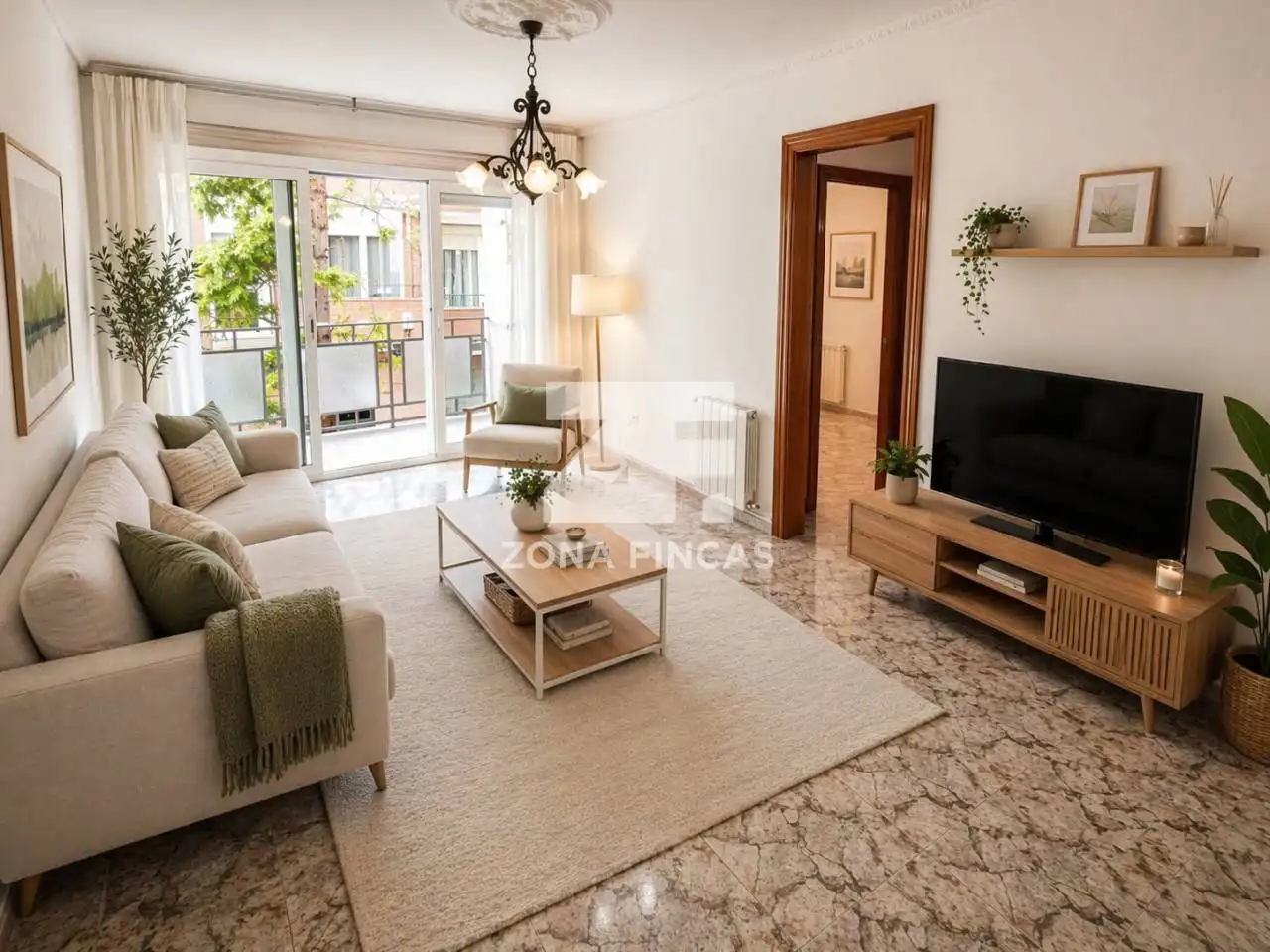 Sala d'estar de Pis en venda en Santa Coloma de Gramenet