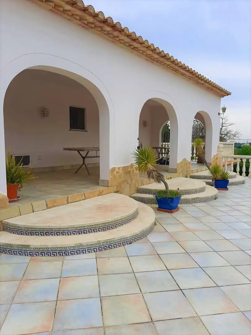 Terrassa de Casa o xalet en venda en Dénia amb Calefacció, Jardí privat i Piscina