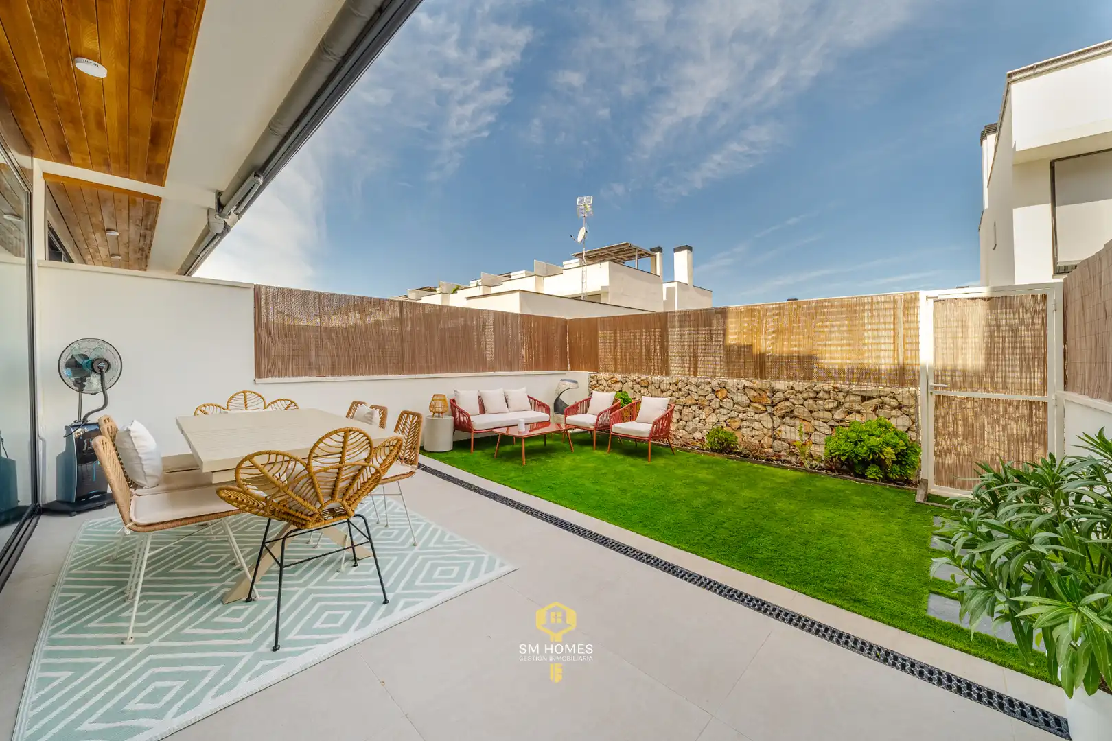 Terrassa de Casa adosada de lloguer en Madrid amb Calefacció, Jardí privat i Terrassa