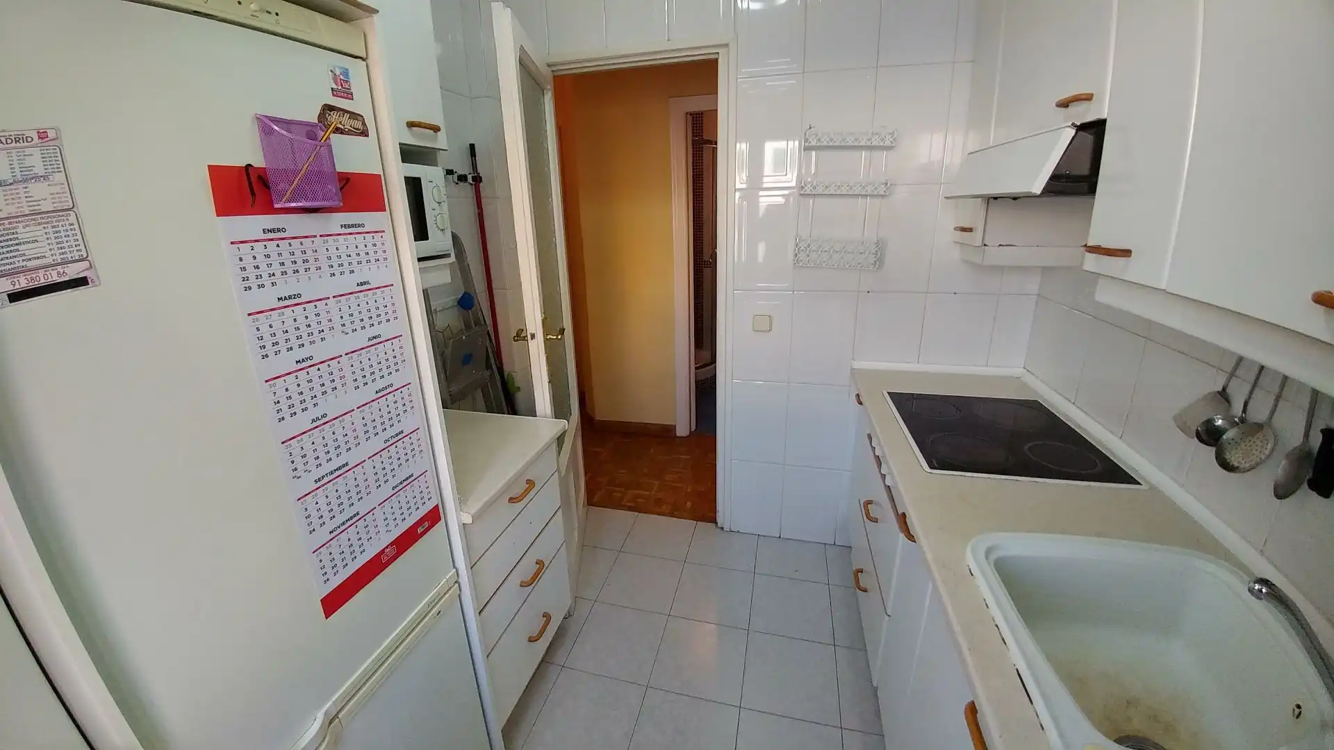 Kitchen of Flat for rent in Madrid  with Air Conditioner and Heating