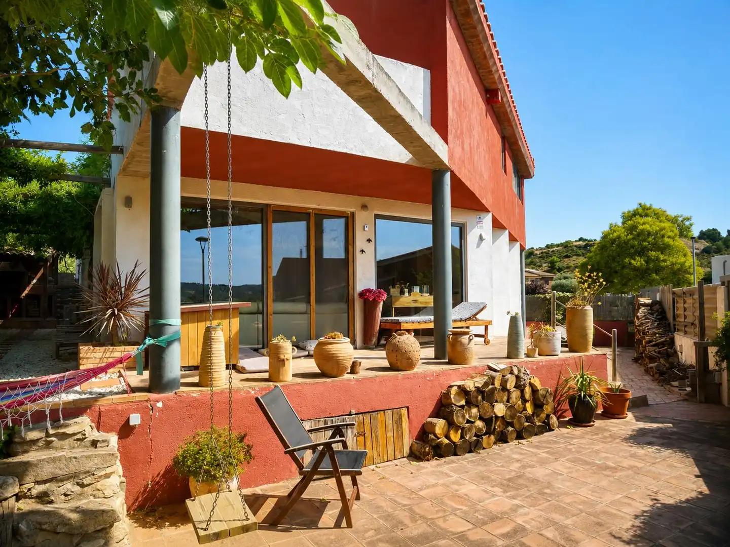 Terrassa de Casa o xalet en venda en Sarral amb Aire condicionat, Calefacció i Jardí privat