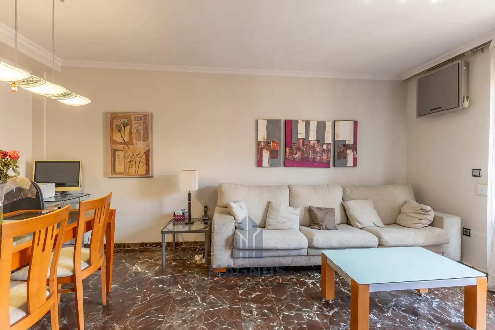 Sala de estar de Piso en venta en Valencia con Aire acondicionado, Calefacción y Balcón