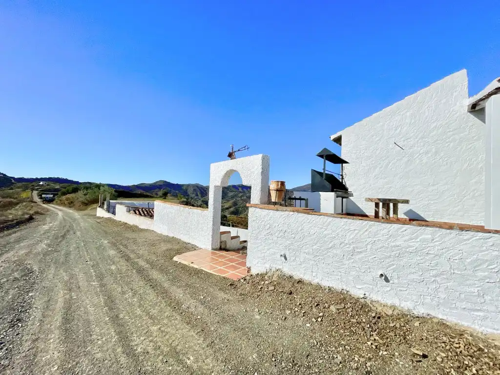 Exterior view of Country homes for sale in Almáchar  with Private garden, Swimming Pool and Furnished