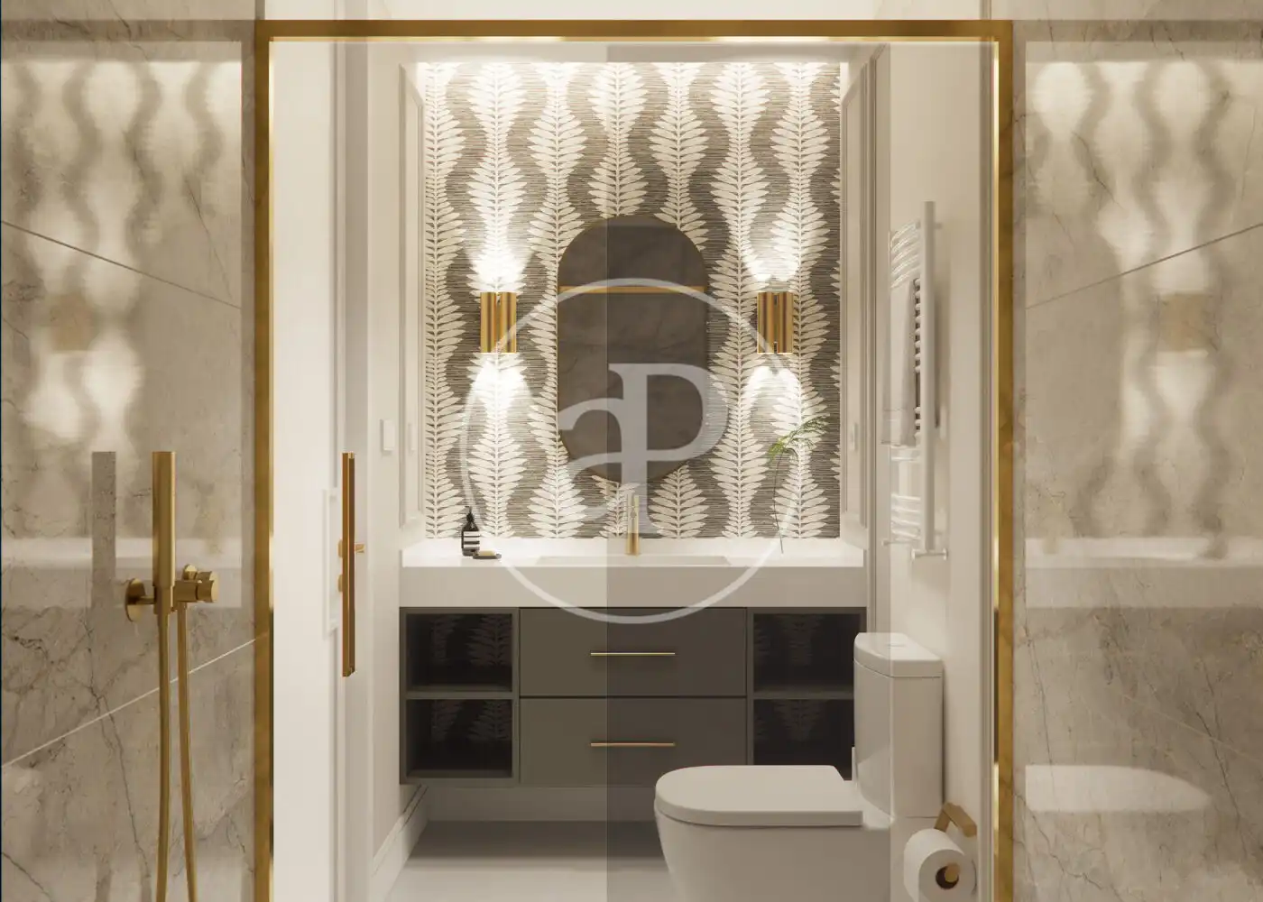 Bathroom of Flat for sale in Madrid  with Air Conditioner, Heating and Storage room