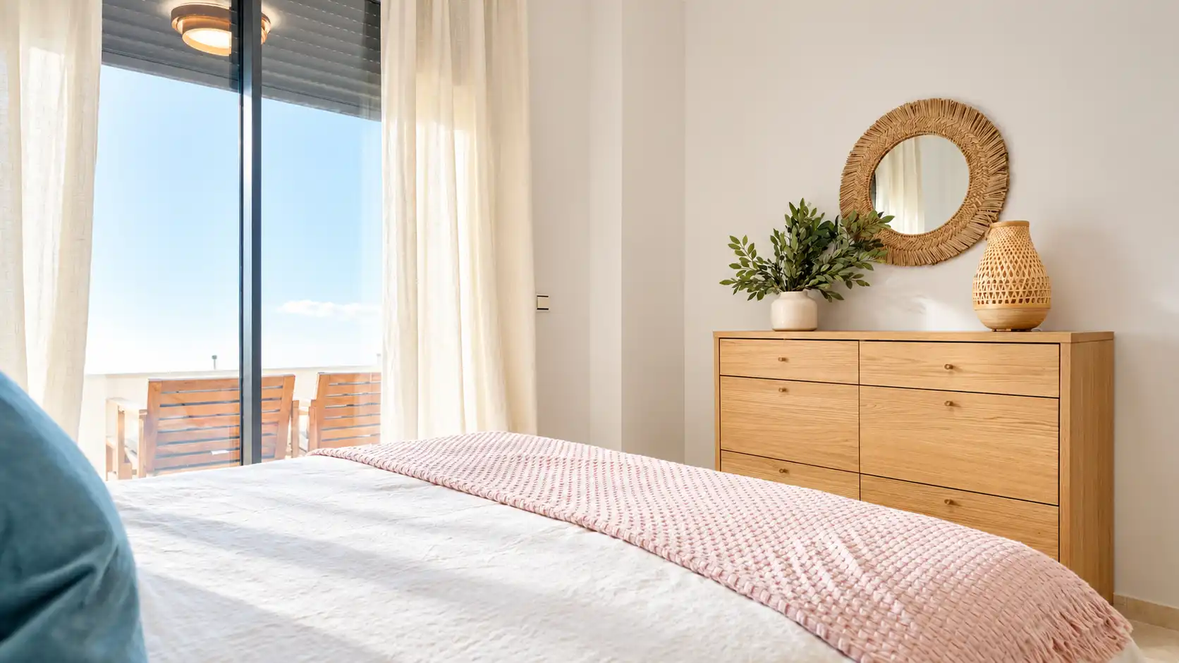 Schlafzimmer von Wohnung zum Verkauf in Casares mit Klimaanlage, Heizung und Terrasse