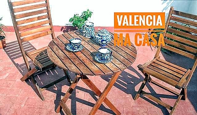 Terrace of Flat to rent in  Valencia Capital  with Air Conditioner, Heating and Terrace
